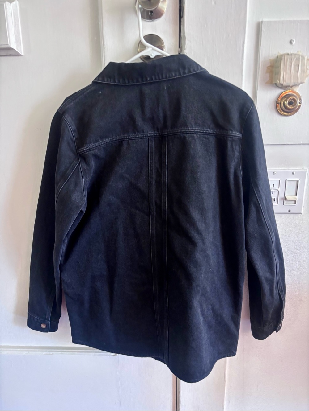 Sezane Will Jacket in Washed Black, size M - Picture 3 of 8